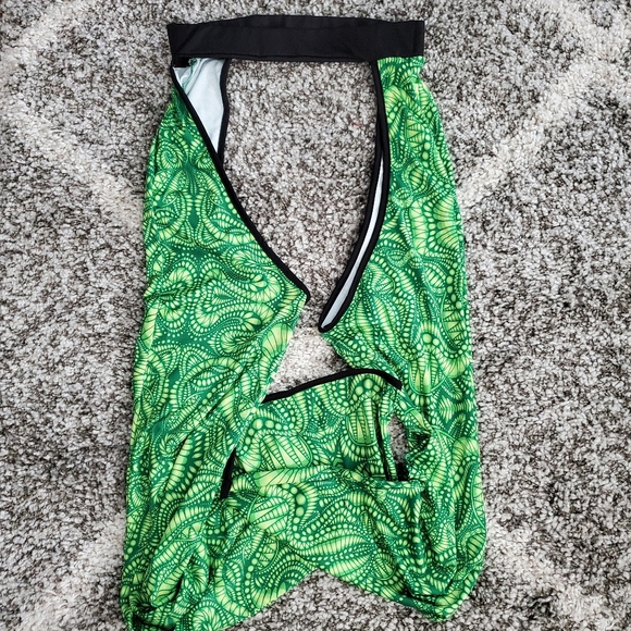🚫SOLD🚫 BRAND NEW green inferno rave chaps - Picture 5 of 5